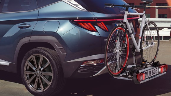 Cykelhållare för dragkrok tillbehör Hyundai TUCSON Plug-in Hybrid.