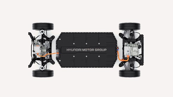 Hyundai IONIQ 5 elbilsbatteri plattform.