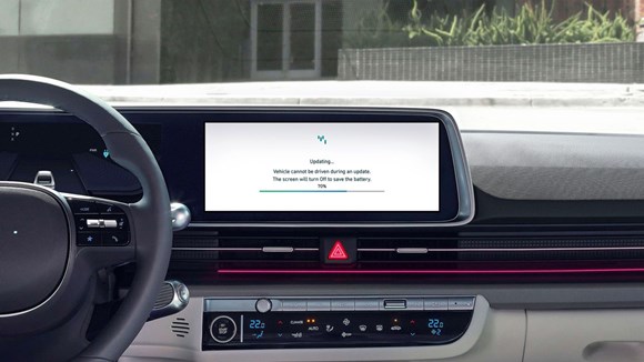 Hyundai IONIQ 6 OTA uppdatering navigering.