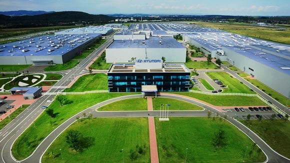 Hyundai fabrik i Sydkorea.